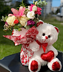 Ayıcıklı Kutlama Buketi