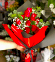 11 Kırmızı Gül Buketi