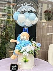 Erkek Bebek Ayıcıklı Balon Kutusu