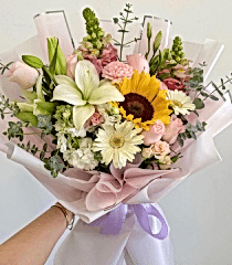 Rüya Bahçesi Karışık Çiçek Buketi