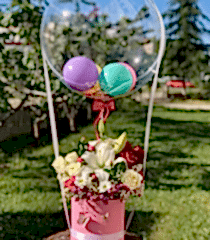 Balon Kutusu Çiçek Dolusu